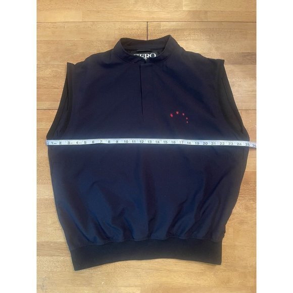 Zero Restriction Lightweight Golf Vest Black Snap Buttons Men's Medium - Picture 4 of 6